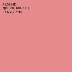 #E58B8D - Tonys Pink Color Image